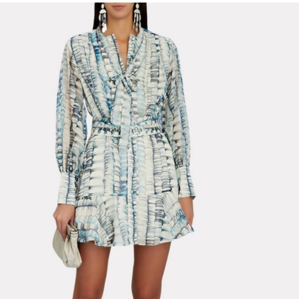 Intermix Alexis Zayd georgette printed dress. Worn once!